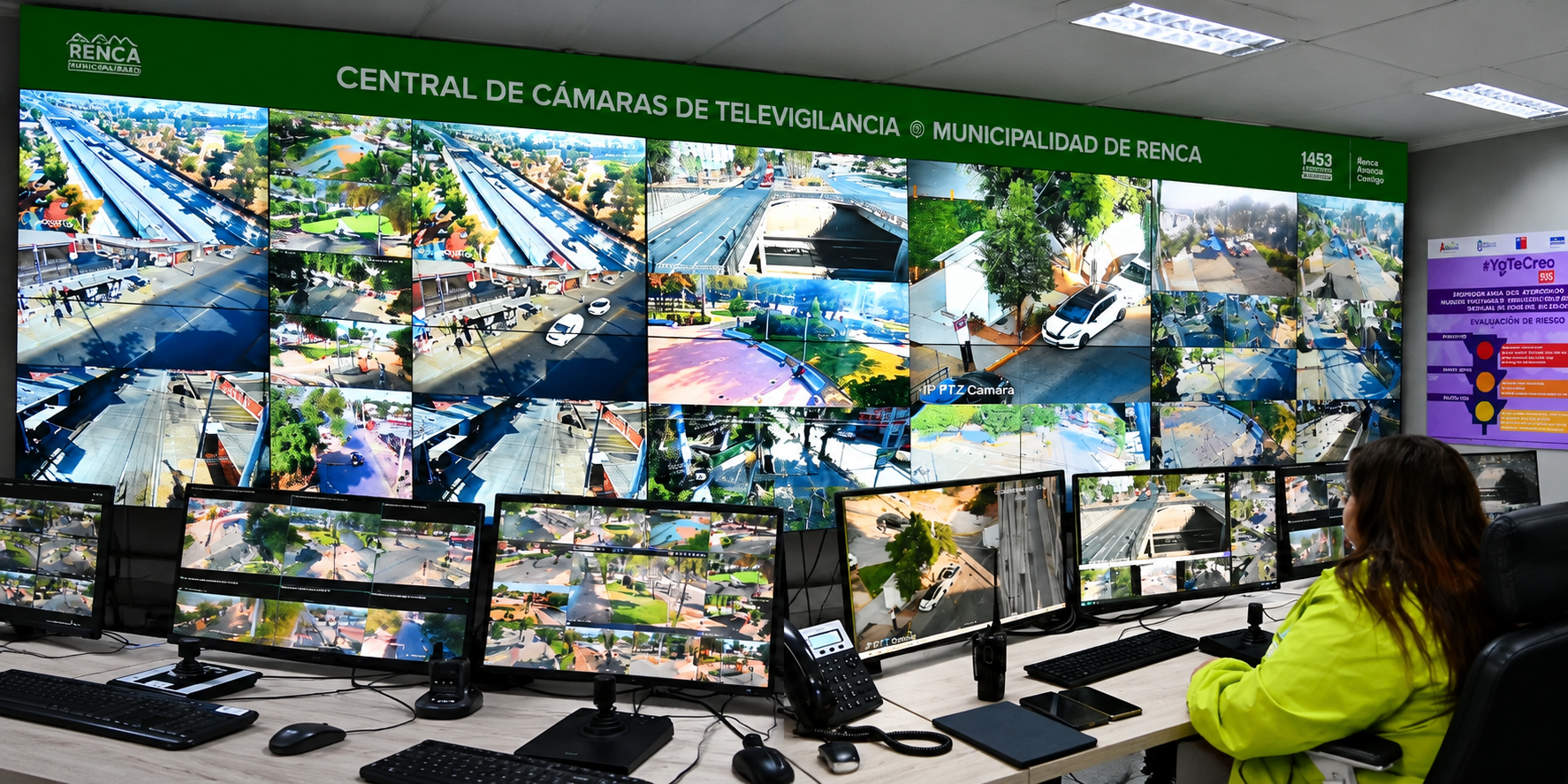 Imagen de Renca inaugura nueva central de televigilancia e integra más de 100 cámaras